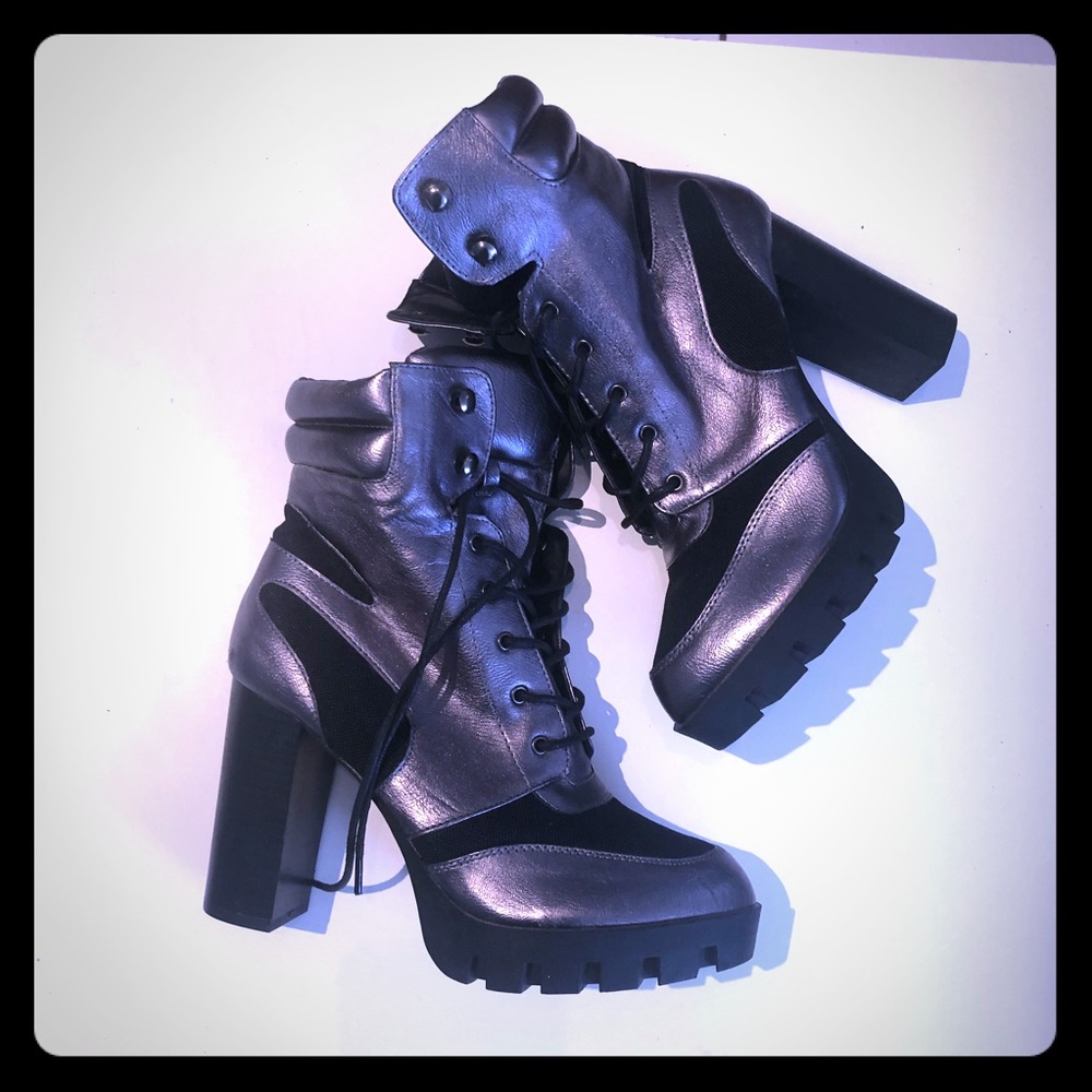 MARYPAZ fashion boots with block heel Sz 39